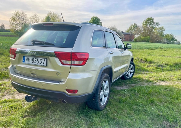 Jeep Grand Cherokee cena 65000 przebieg: 206000, rok produkcji 2011 z Nidzica małe 379